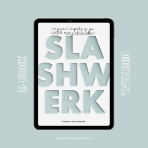 e-book loopbaanboek slashwerk kiezen combineren femke meijboom