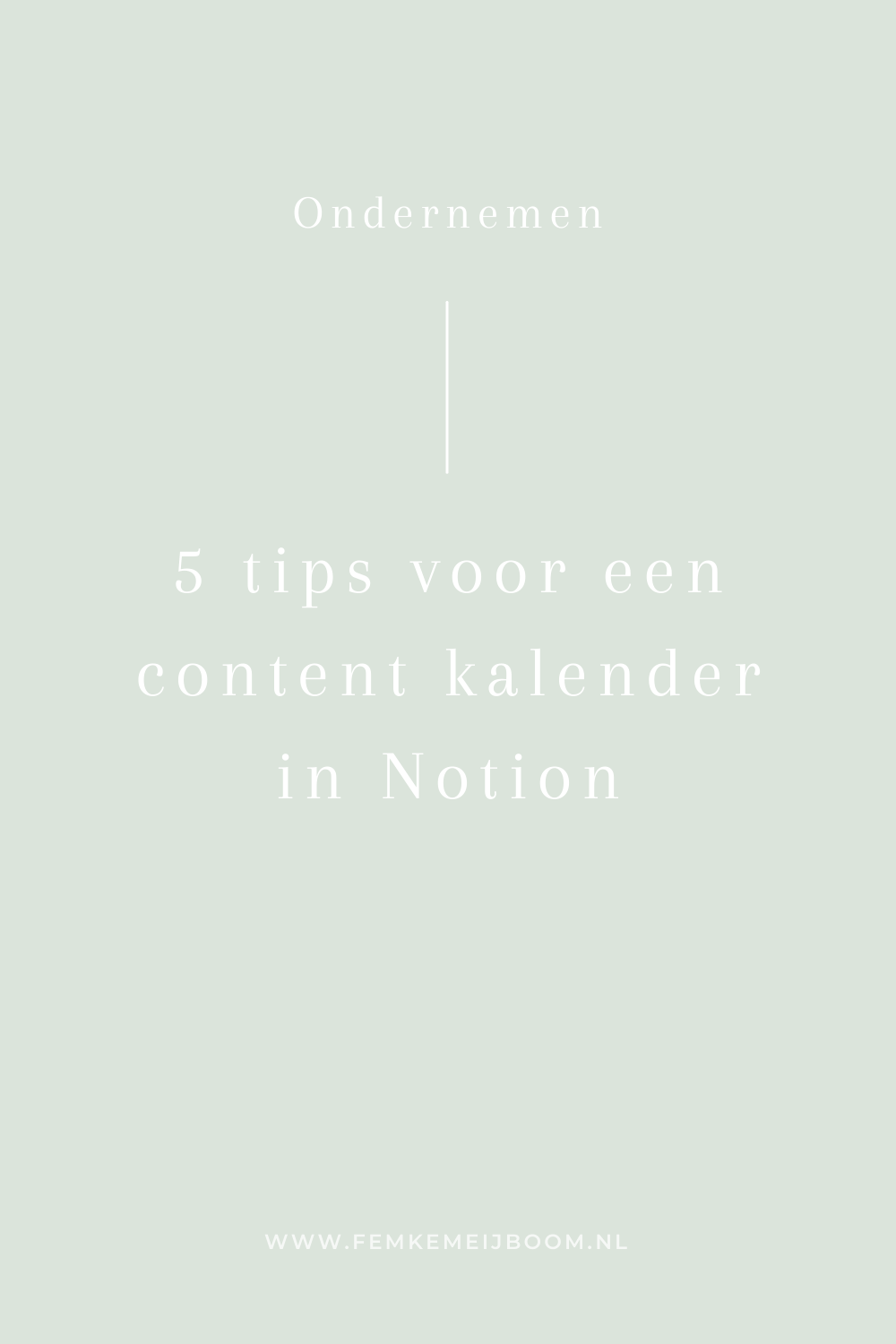 5 Tips voor een content kalender in Notion
